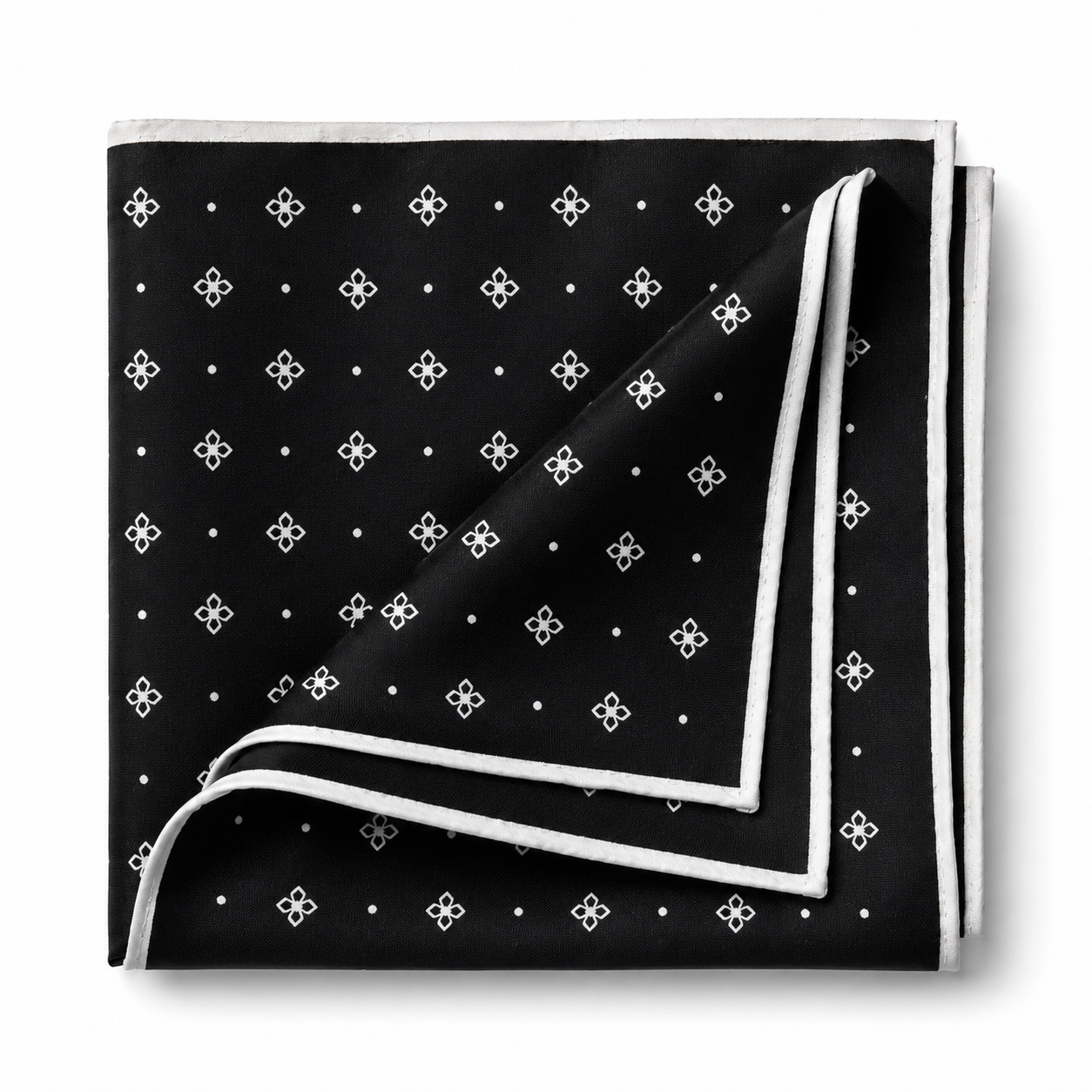 Monochrome Pocket Square – Black & White | Genspitch