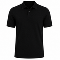 Premium Cotton Piqué Polo Shirt – Black | Genspitch