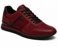 Burgundy & Black Premium Leather Sneaker | Genspitch