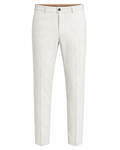 Premium Suede Tailored Trousers – Ivory White | Genspitch
