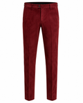 Premium Suede Tailored Trousers – Burgundy | Genspitch
